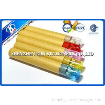 EN71 Certificates Wooden Colored Pencils Set With Pencil Sh